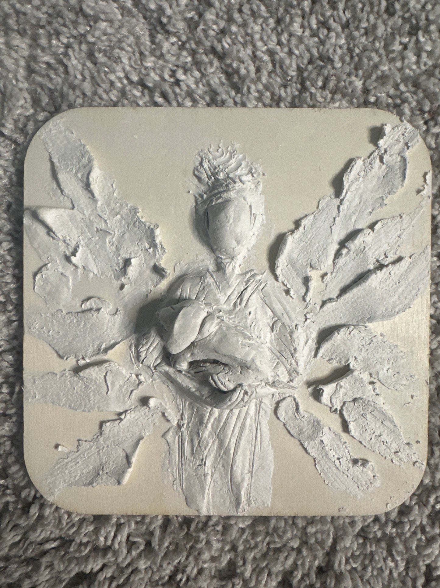 4 x 4 Wood Canvas Angels