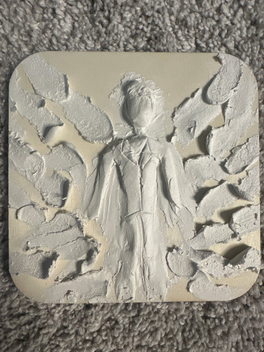 4 x 4 Wood Canvas Angels