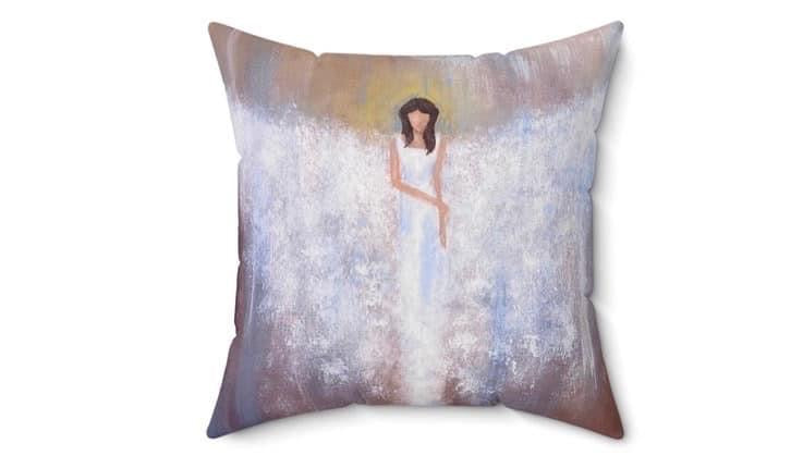 Home Decor Pillow, Angel Pillow, Home Art image 4