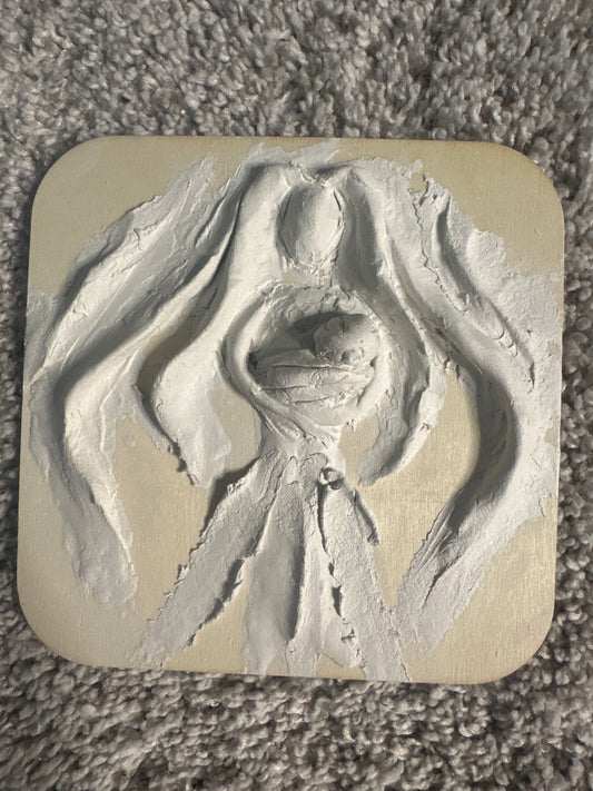 4 x 4 Wood Canvas Angels