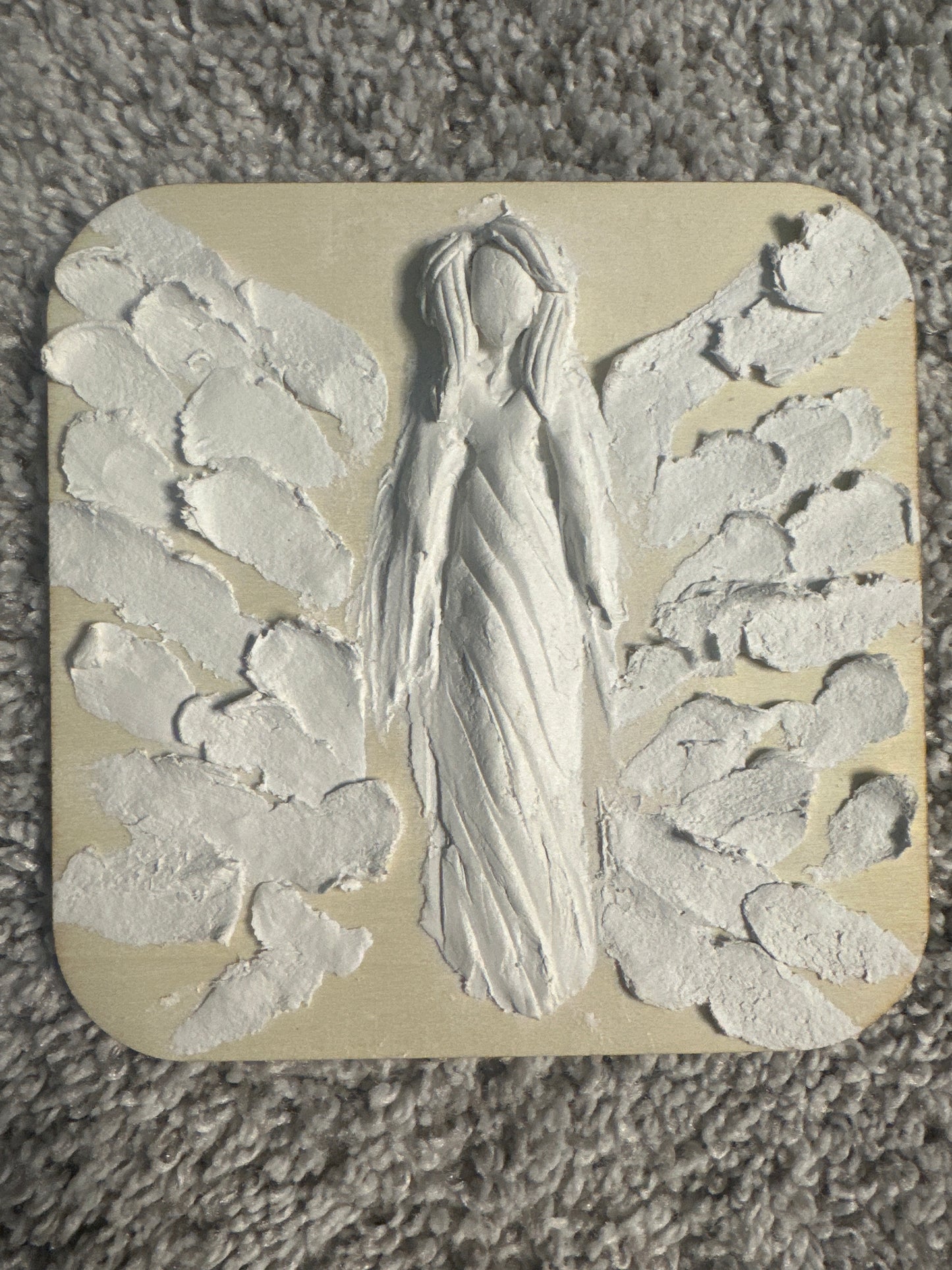 4 x 4 Wood Canvas Angels