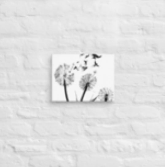 9 x 12 dandelion abstract, unframed print