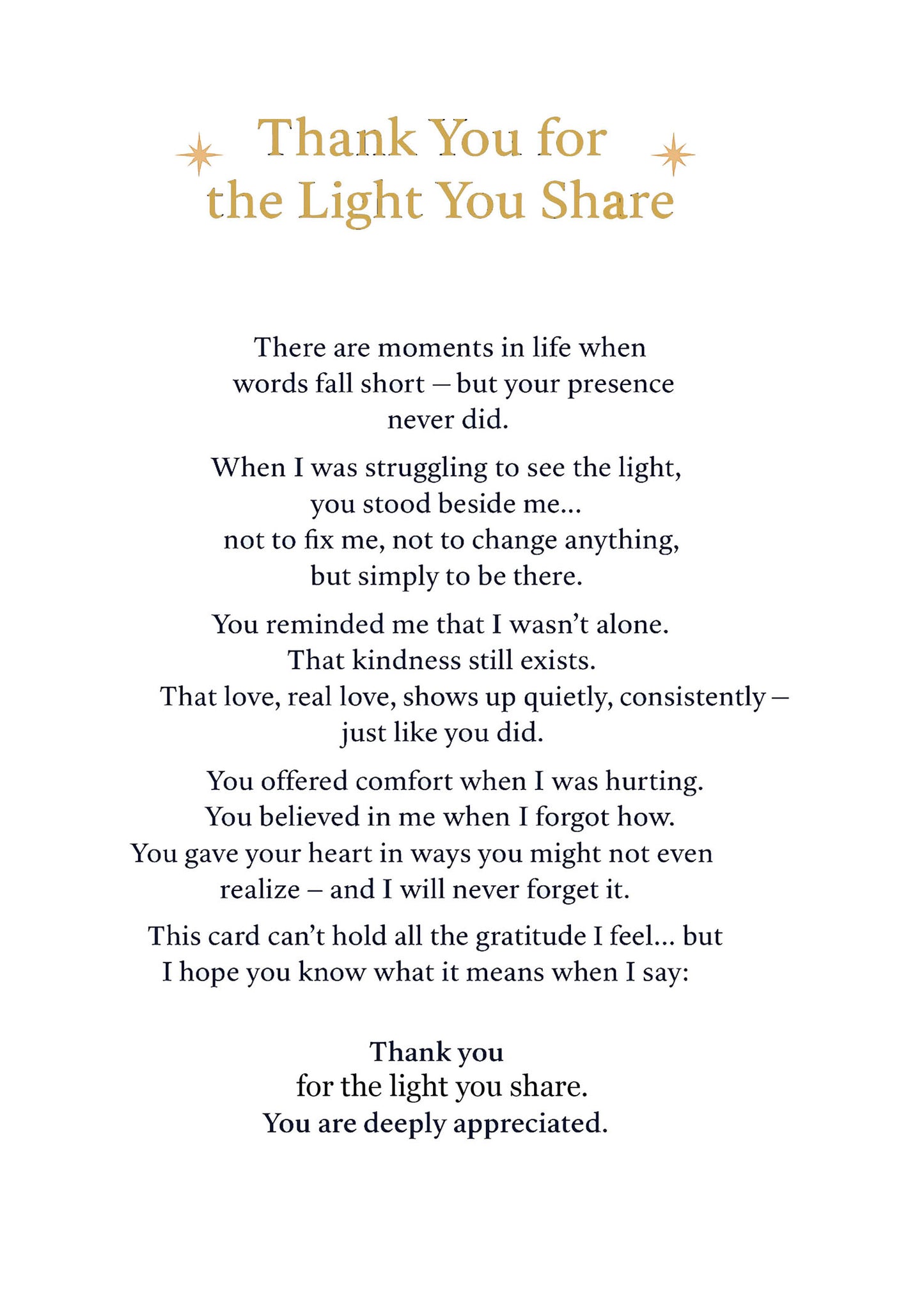 Greeting Card of Gratitude