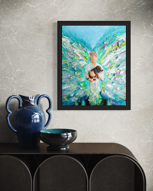 Custom Angel Paintings – Personalized Hand-Painted Angel Art Commissions