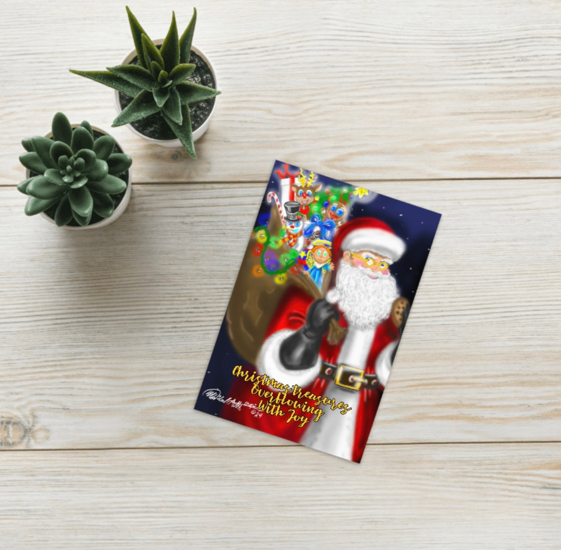 Christmas Card - Santa's Toy Bag image 0