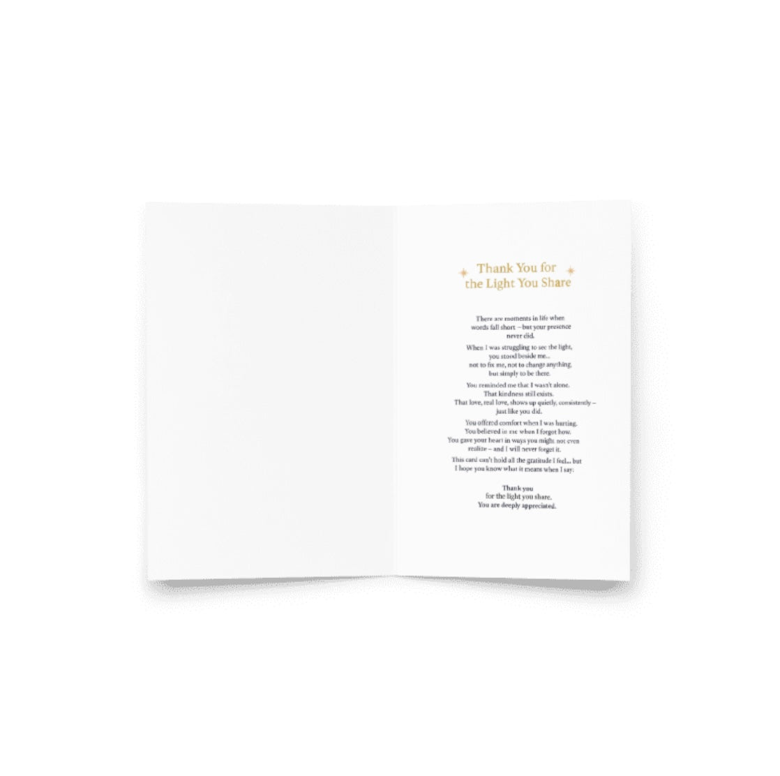 Greeting Card of Gratitude