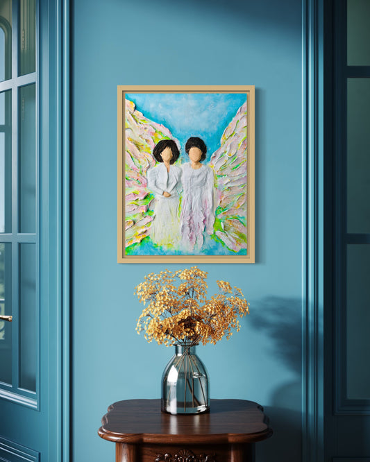Custom Angel Paintings – Personalized Hand-Painted Angel Art Commissions